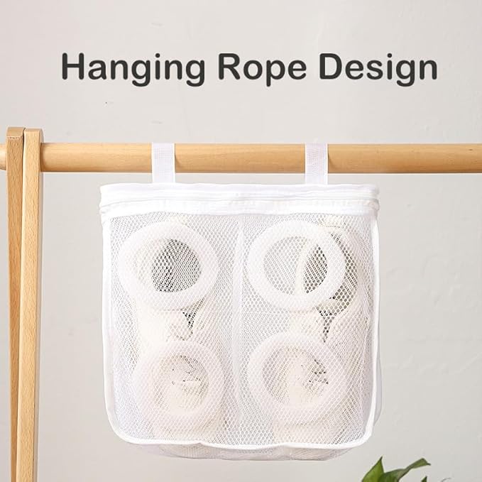 Shoe Bag, Reusable Washing Machine Laundry Shoe Bag For Washer And Dryer Shoe Cleaning Bag, Abrasion resistant and durable, strong mesh design for ventilation, easy and convenient for shoe washing