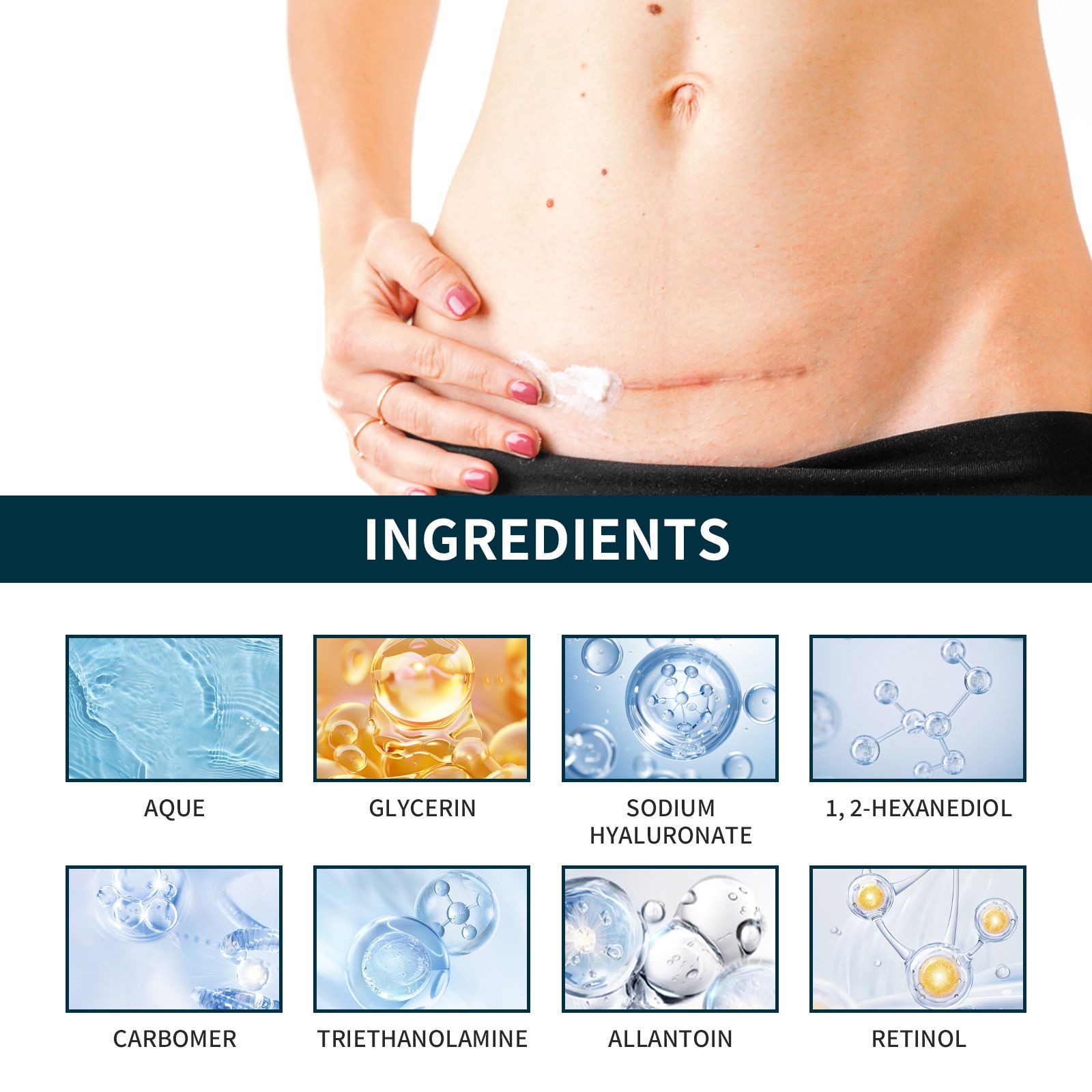 Scar Cream Silicone Scar Gel Medical Grade Scar Gel Facial Care Gel Pigmentation Corrector for Surgical skin Scars Hypertrophic Keloid C-Section Burn Old and New Scars Professional Scar Removal Gel