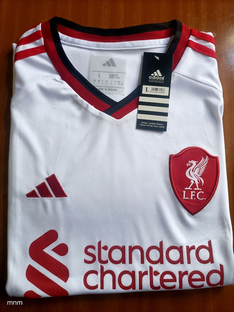 OFFER! OFFER!🔥🔥  White Liverpool jersey. "Celebrate a new era of  Liverpool with this jersey. Engineered with breathable fabric, it keeps you cool whether you're at Anfield or on the streets.