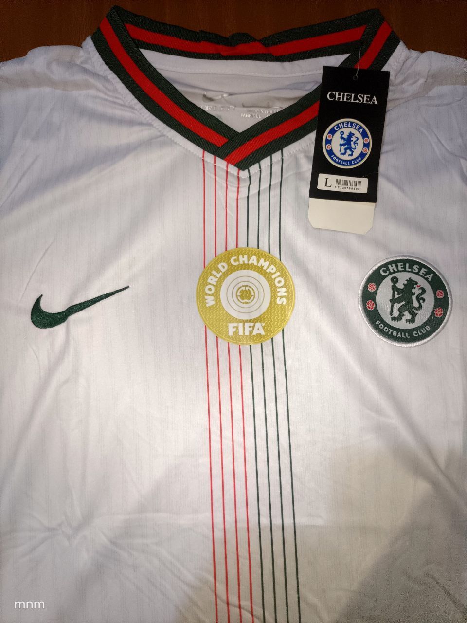 PRICE DROP!! Chelsea 2025/26 Special Edition "World Champions" Away Jersey, which features a unique retro-modern design with red and green accents inspired by the club’s history.
