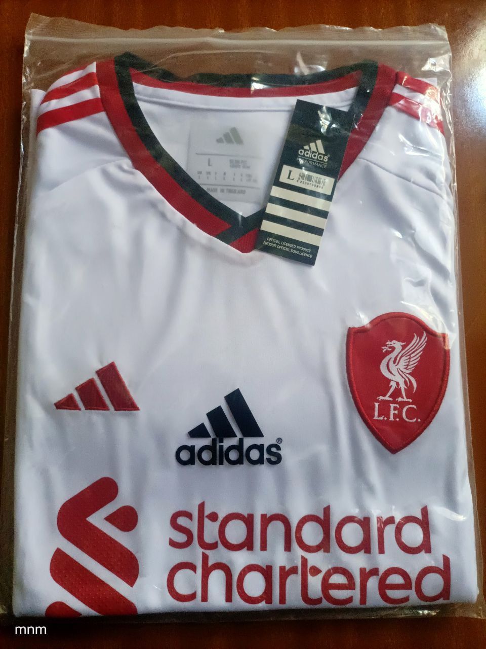 OFFER! OFFER!🔥🔥  White Liverpool jersey. "Celebrate a new era of  Liverpool with this jersey. Engineered with breathable fabric, it keeps you cool whether you're at Anfield or on the streets.