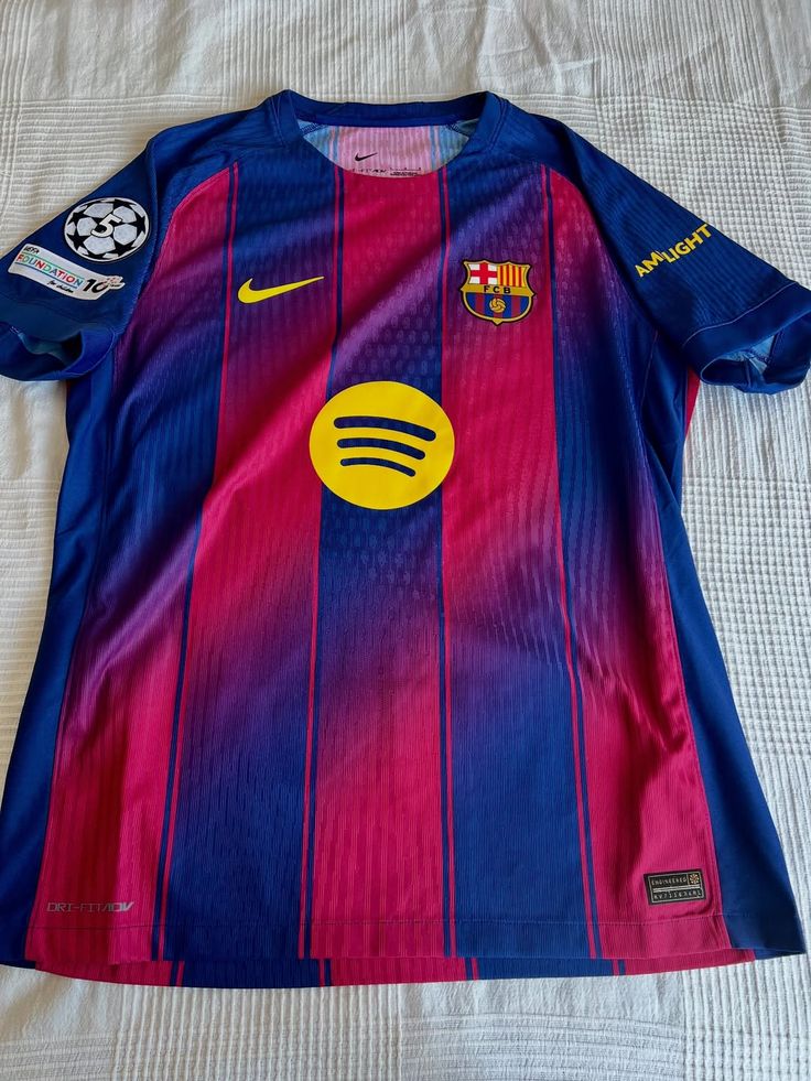 FC Barcelona 2025/26 Home Jersey is a high-definition fusion of heritage and futuristic street style. This jersey isn't just a piece of kit, it’s a statement.