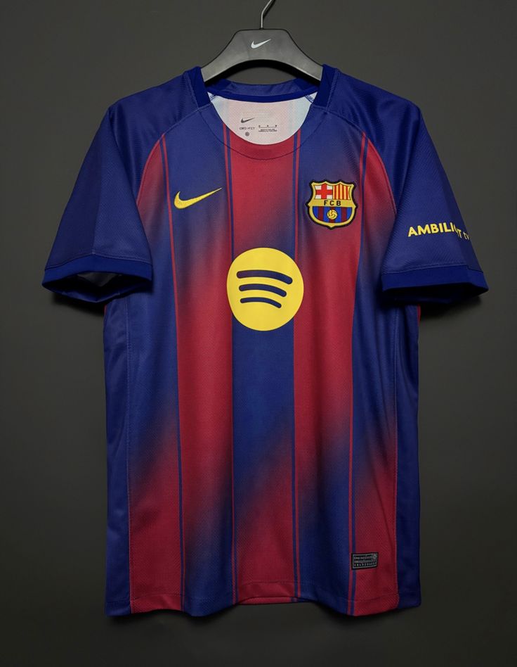 FC Barcelona 2025/26 Home Jersey is a high-definition fusion of heritage and futuristic street style. This jersey isn't just a piece of kit, it’s a statement.