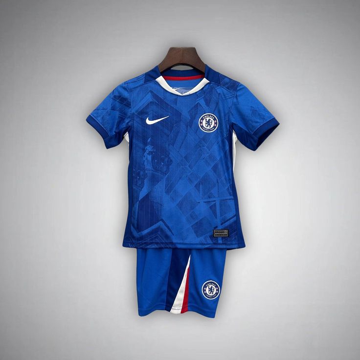 👎👎PRICE DROP!! Chelsea 25/26 Kids' Home Match Kit – Breathable Blue Jersey & Shorts set for girls and boys. Lightweight, breathable, and ready for every goal celebration. ⚽✨