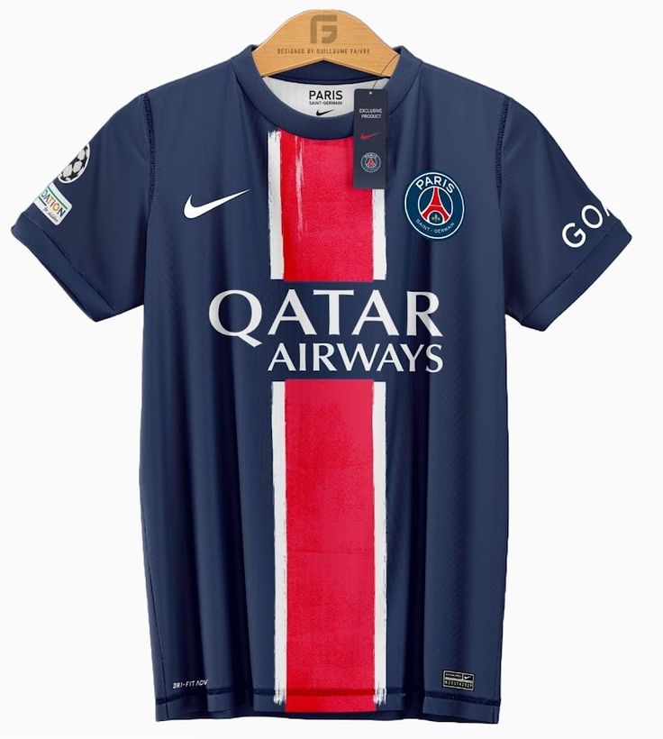 🔥🔥 Authentic PSG 2025/26 Home Jersey. Command attention with a jersey that looks as good with denim as it does with football boots. Wicks sweat away instantly for a light, distraction-free feel.