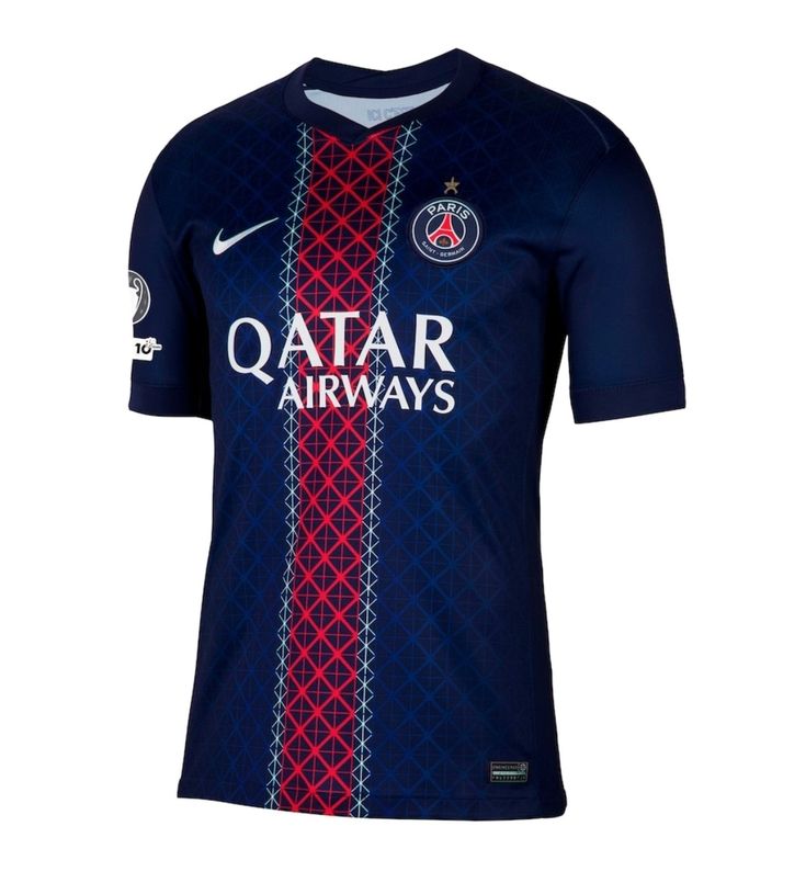 🔥🔥 Authentic PSG 2025/26 Home Jersey. Command attention with a jersey that looks as good with denim as it does with football boots. Wicks sweat away instantly for a light, distraction-free feel.