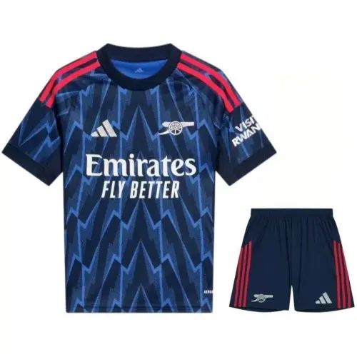 PRICE DROP! Arsenal FC Kids' Away Kit 25/26 – Full 2-Piece Jersey & Shorts Set. Tired of replacing worn-out play clothes? Our Arsenal Away Set is engineered for the high-impact energy of active kids.
