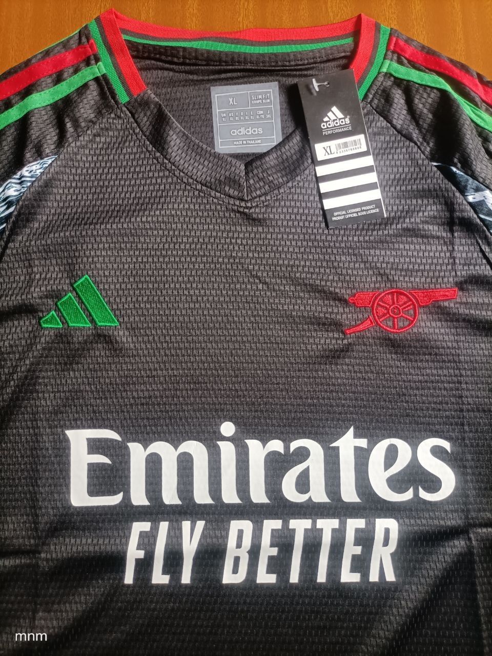 ARSENAL 24/25 Away Authentic Player Jersey. This piece combines cutting-edge performance tech with a bold, Pan-African-inspired aesthetic.