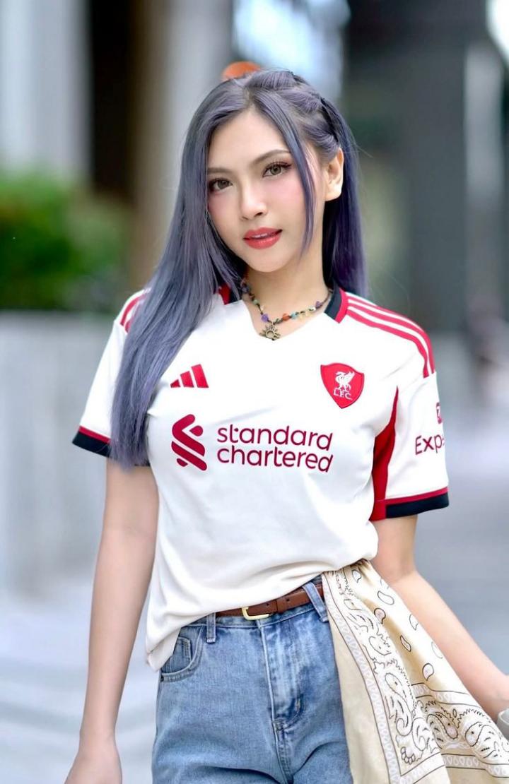 OFFER! OFFER!🔥🔥  White Liverpool jersey. "Celebrate a new era of  Liverpool with this jersey. Engineered with breathable fabric, it keeps you cool whether you're at Anfield or on the streets.
