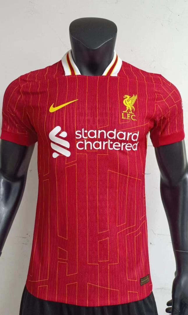 Liverpool 2024/25 Home Jersey. A masterpiece that blends the club's rich history with a bold, modern edge. It’s not just a shirt; it’s a statement of loyalty for every true Red.