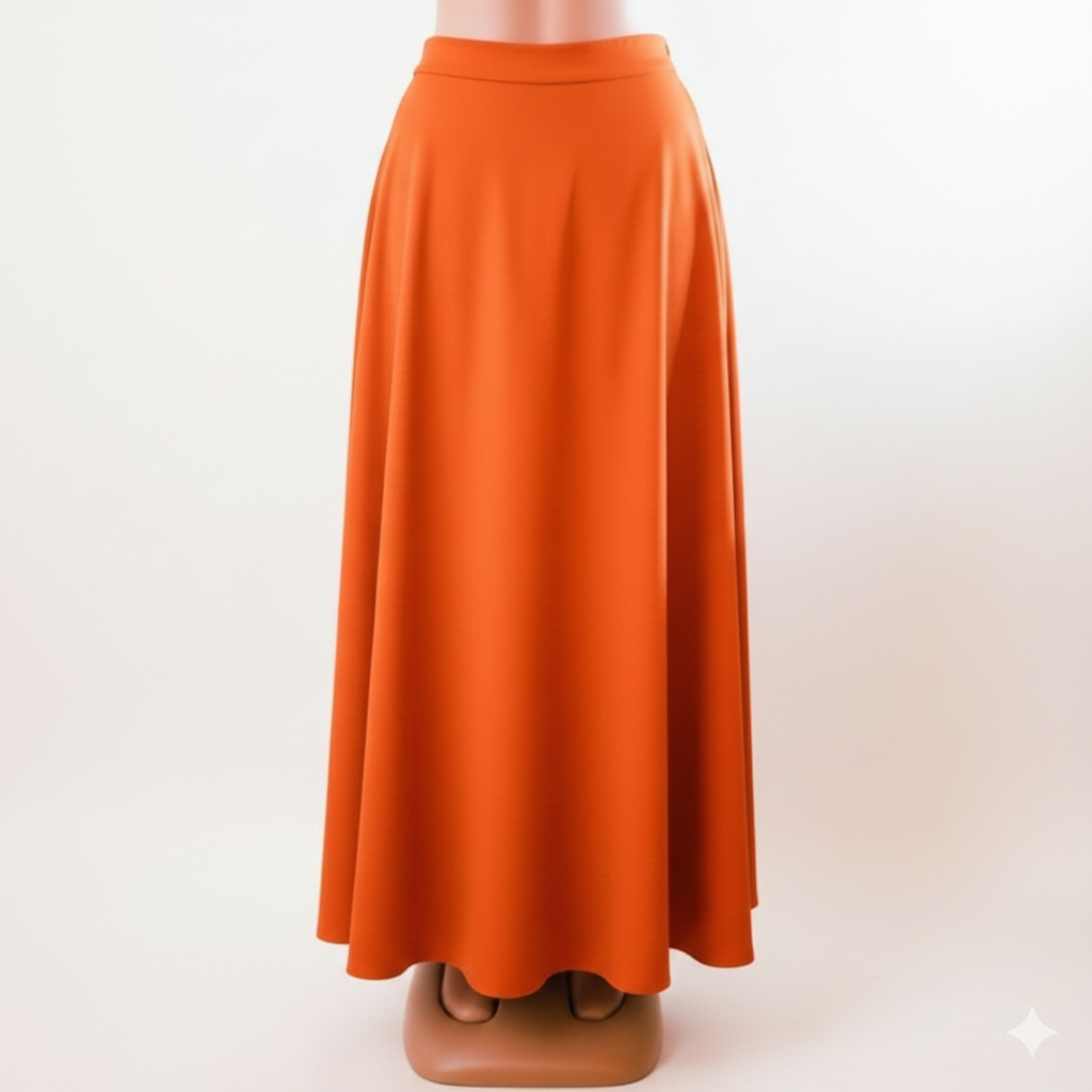 Jessy Royal Garments High-Waist A-Line Maxi Skirt.