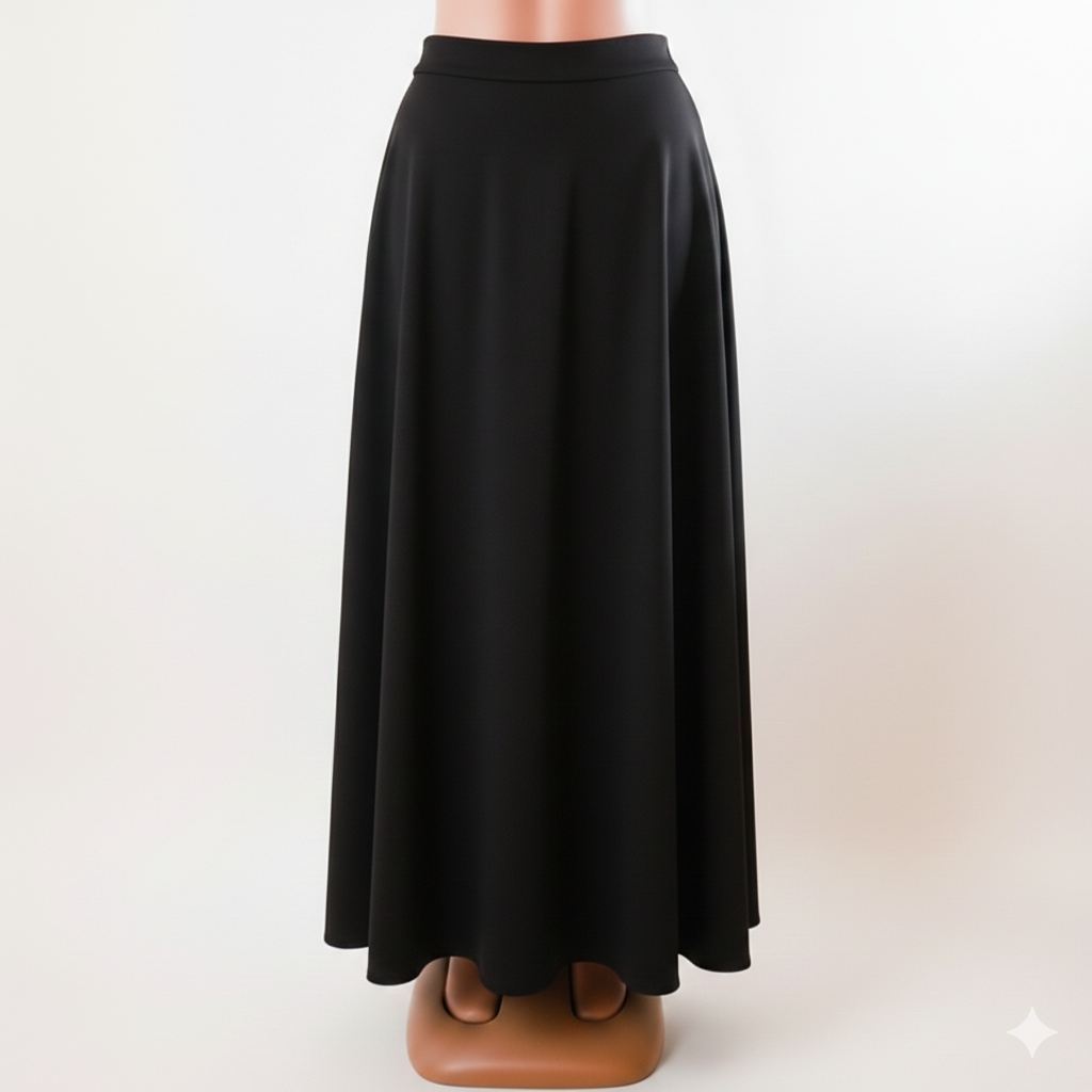 Jessy Royal Garments High-Waist A-Line Maxi Skirt.