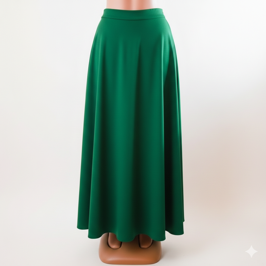 Jessy Royal Garments High-Waist A-Line Maxi Skirt.