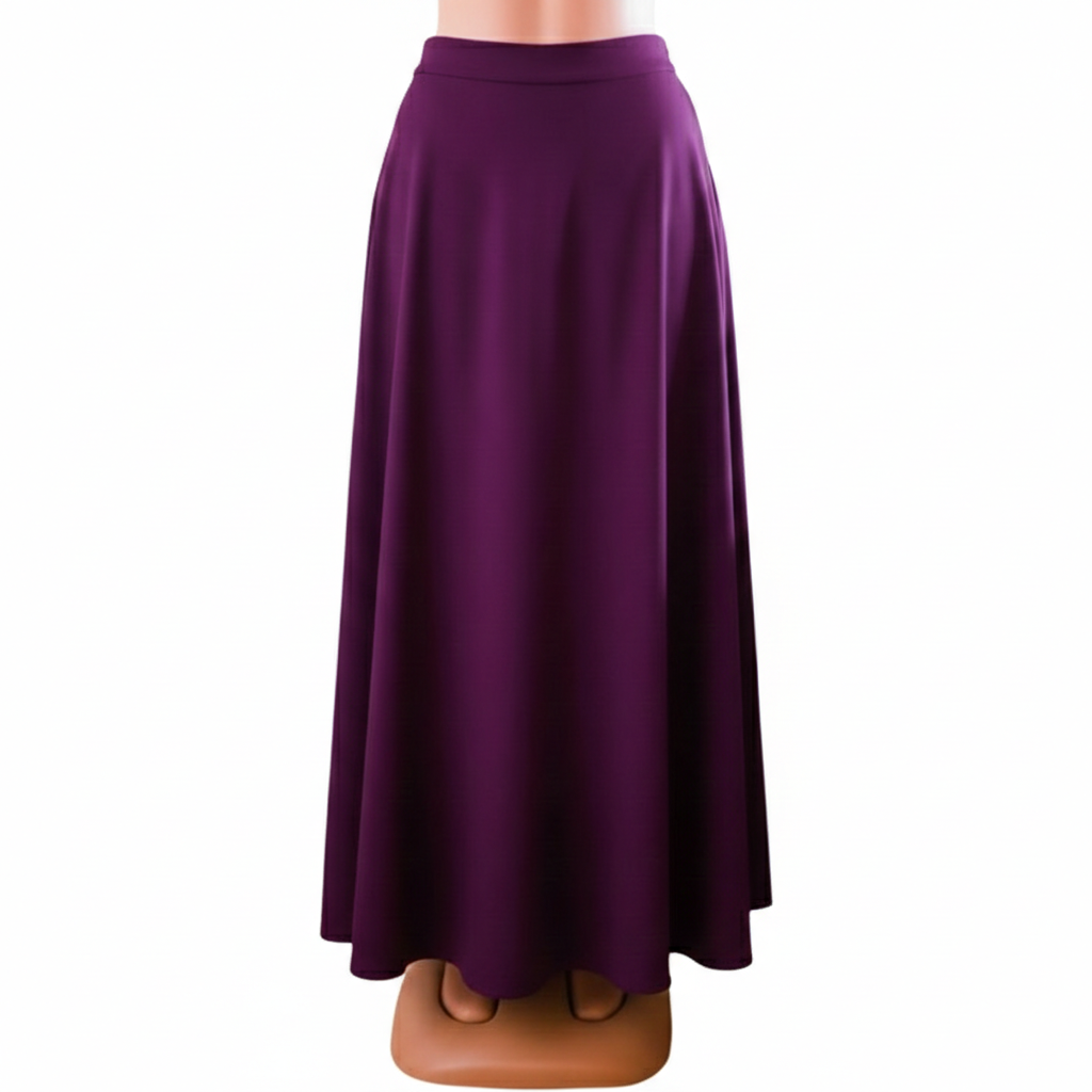 Jessy Royal Garments High-Waist A-Line Maxi Skirt.
