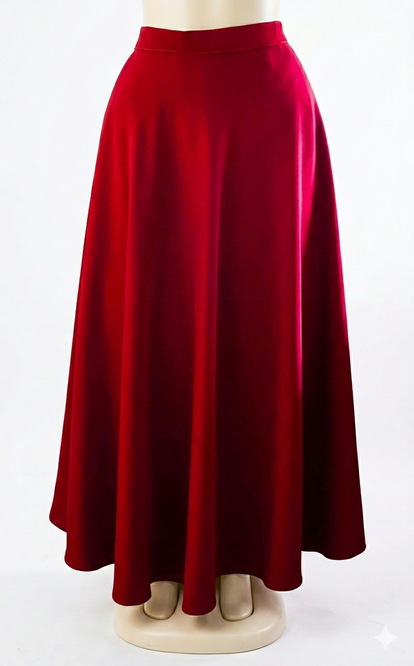 Jessy Royal Garments High-Waist A-Line Maxi Skirt.