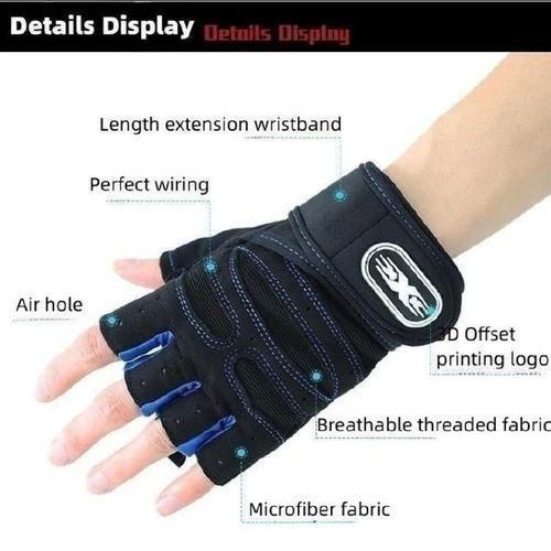 Gym Training Fingerless Gloves, Dumbbells Gym Weightlifting Gloves, Half Finger FiSport Training Fingerless Gloves, Dumbbells Gym Weightlifting Gloves, Half Finger Fitness Workout Palm Protecttness