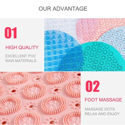 Bathroom Mat Anti-slip Round Safety Mat