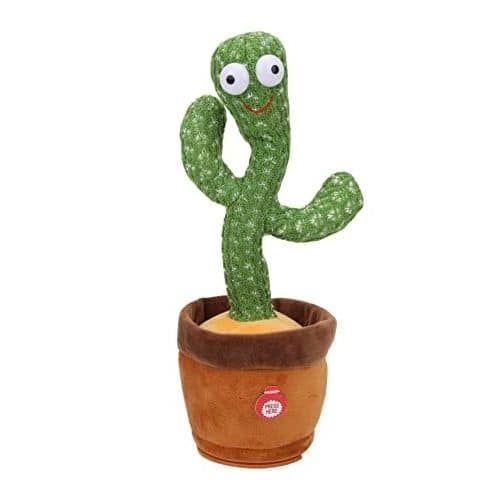 Dancing Cactus Plush Toy for Kids Age 3+  Interactive Talking & Singing Stuffed Doll with Music, LED Lights, Funny Movements, Educational Entertainment Gift for Toddlers and Family Fun