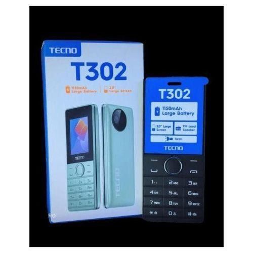 Tecno T302 Dual Sim 1.77-inch screen With Camera & Torchlight FM Loud Speaker ,with up to 24 Days of Standby Battery 1150mAh battery capacity Featured Phones