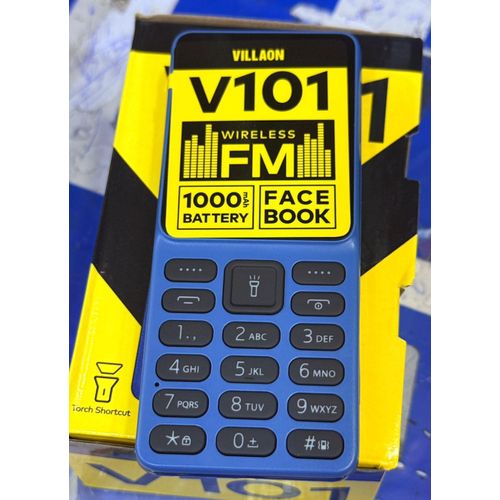 VILLAON V101 ,1.77 INCH DISPLAY ,1000mAh Battery, Torch, Wireless FM RADIO, FACEBOOK Dual sim Feature phone