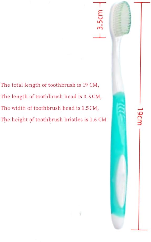 NORA Home 8pcs Soft-bristled Toothbrush‌ Regular Size Head with Box Designed with Cone-Shaped bristles for periodontal Disease Suitable for Sensitive Teeth and Gum Recession
