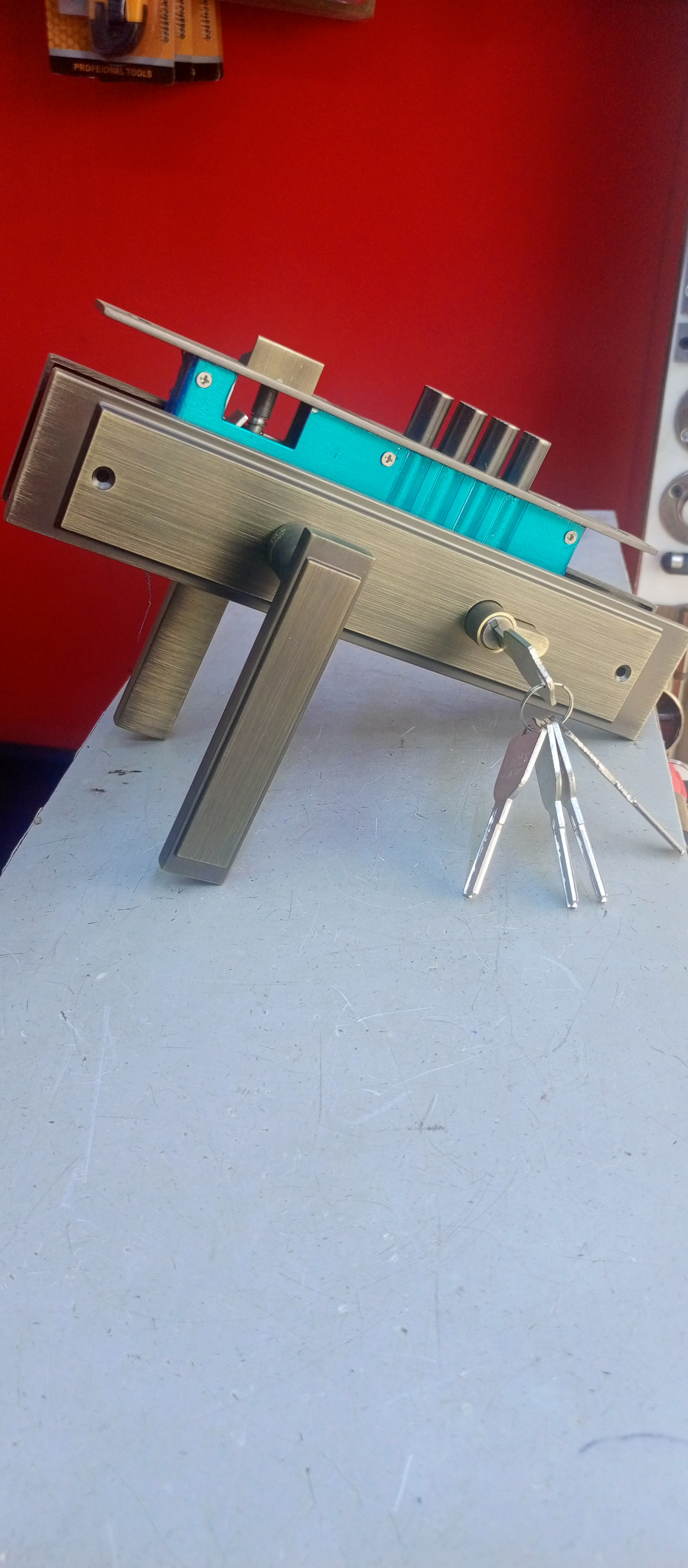 High Security Door Lock with Keys – Stainless Steel Anti-Theft Lock