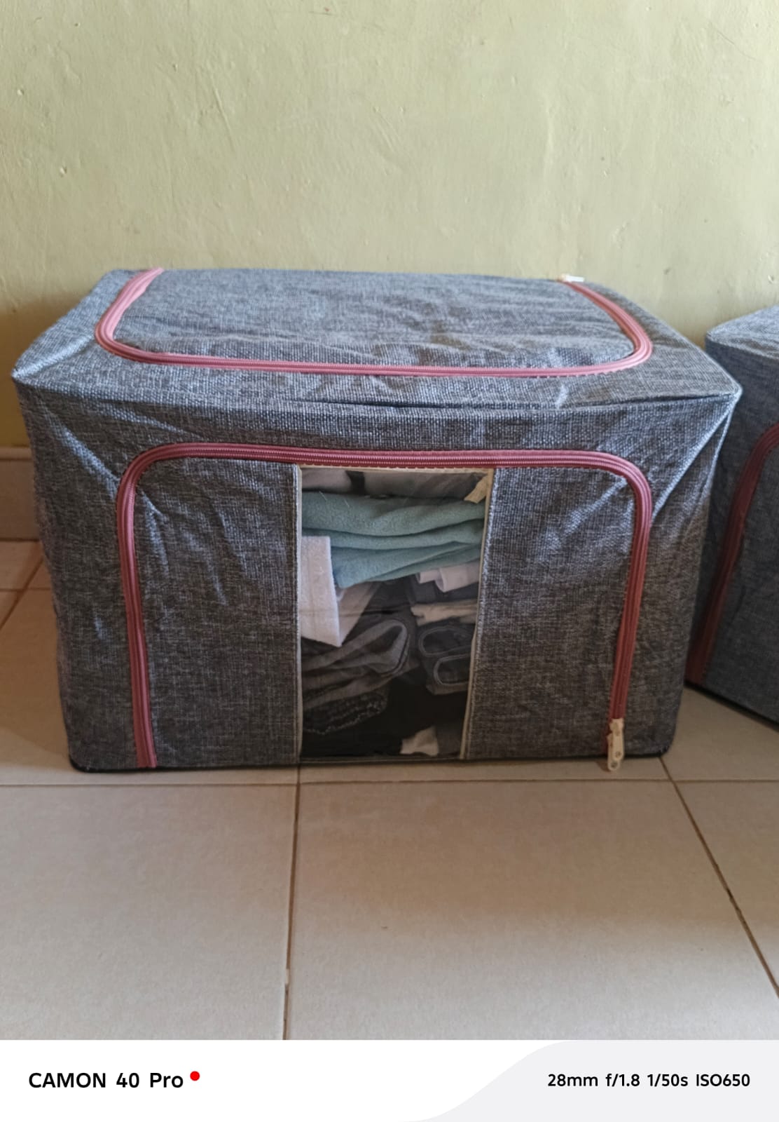 100L zipped storage box/wardrobe organiser,