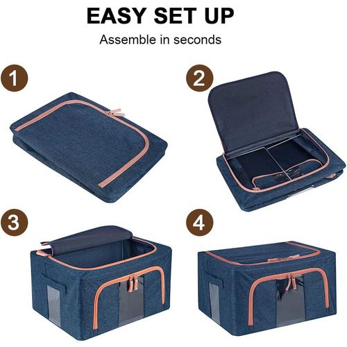 Clothes Organizer With Steel Frame, Foldable Clothes Organizer, 60*42*40cm