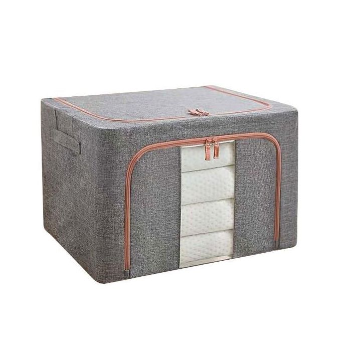 Clothes Storage Box and closet Organizer with metal frame.