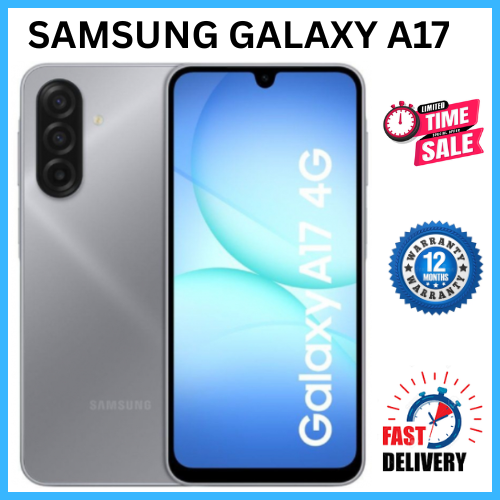LIMITED OFFERS!!! BRAND NEW SAMSUNG GALAXY A17 128GB+6GB 6.7" Super AMOLED Display 50MP Triple Camera Android 15 IP54 Waterproof 5000mAh 25W Type-C Charge AI Smart Phones phone+FREE GIFTS