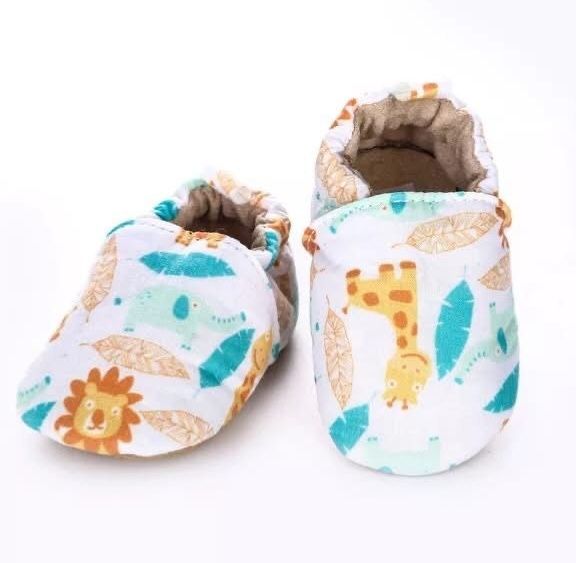 Floral Baby Shoes Soft and Anti-slip Sole Comfortable and Breathable Cotton Walking Shoes for Boys Girls Infants 6-14M