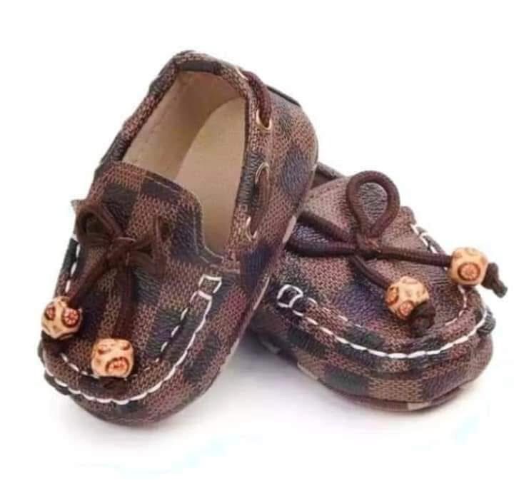 Baby Boy PU Leather First Walkers Newborn 6-12 Month Loafers Non-slip Soft Sole Shoes