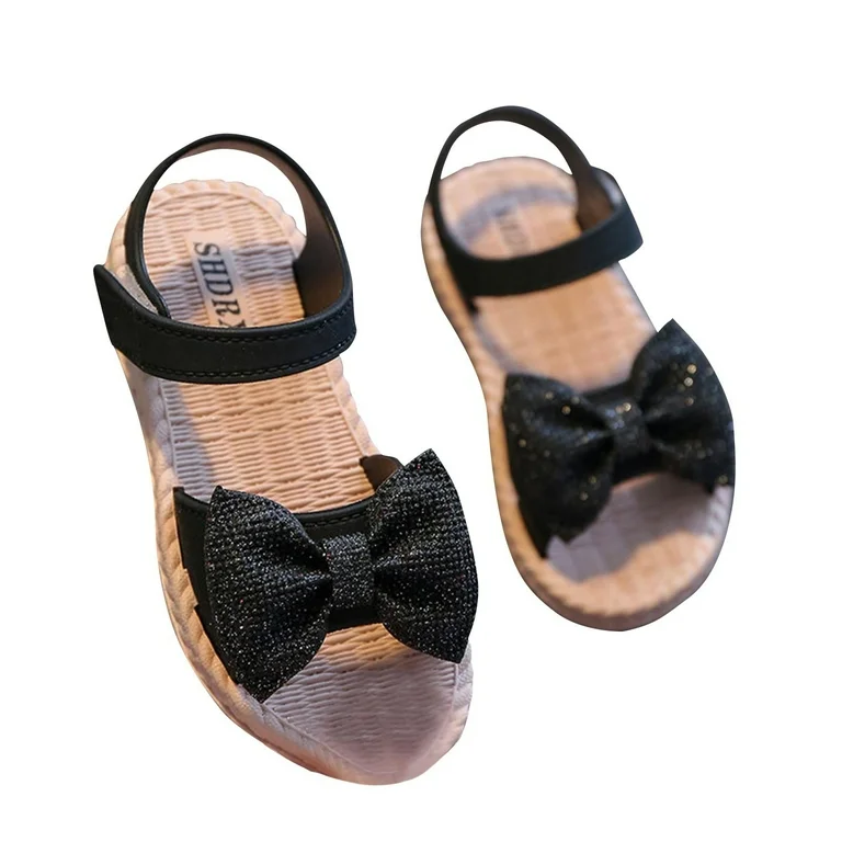 Kids Open Toe Sandals Comfortable Lightweight Summer Flip Flops Non-Slip Soft Sole Casual Beach Shoes for Boys & Girls