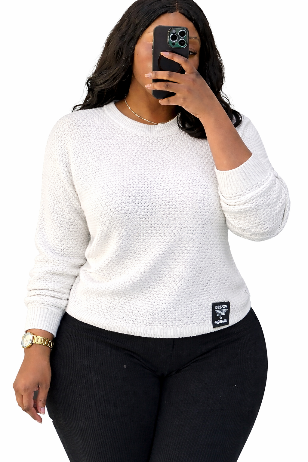 The Free Size Ivory Luxe Textured Knit Sweater is the perfect blend of comfort, simplicity, and elevated everyday style.