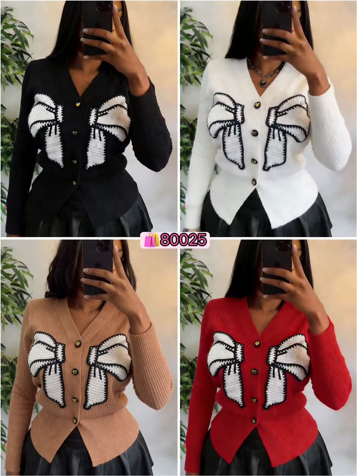 The Statement Bow Cardigan is a charming, feminine knit designed to stand out effortlessly.