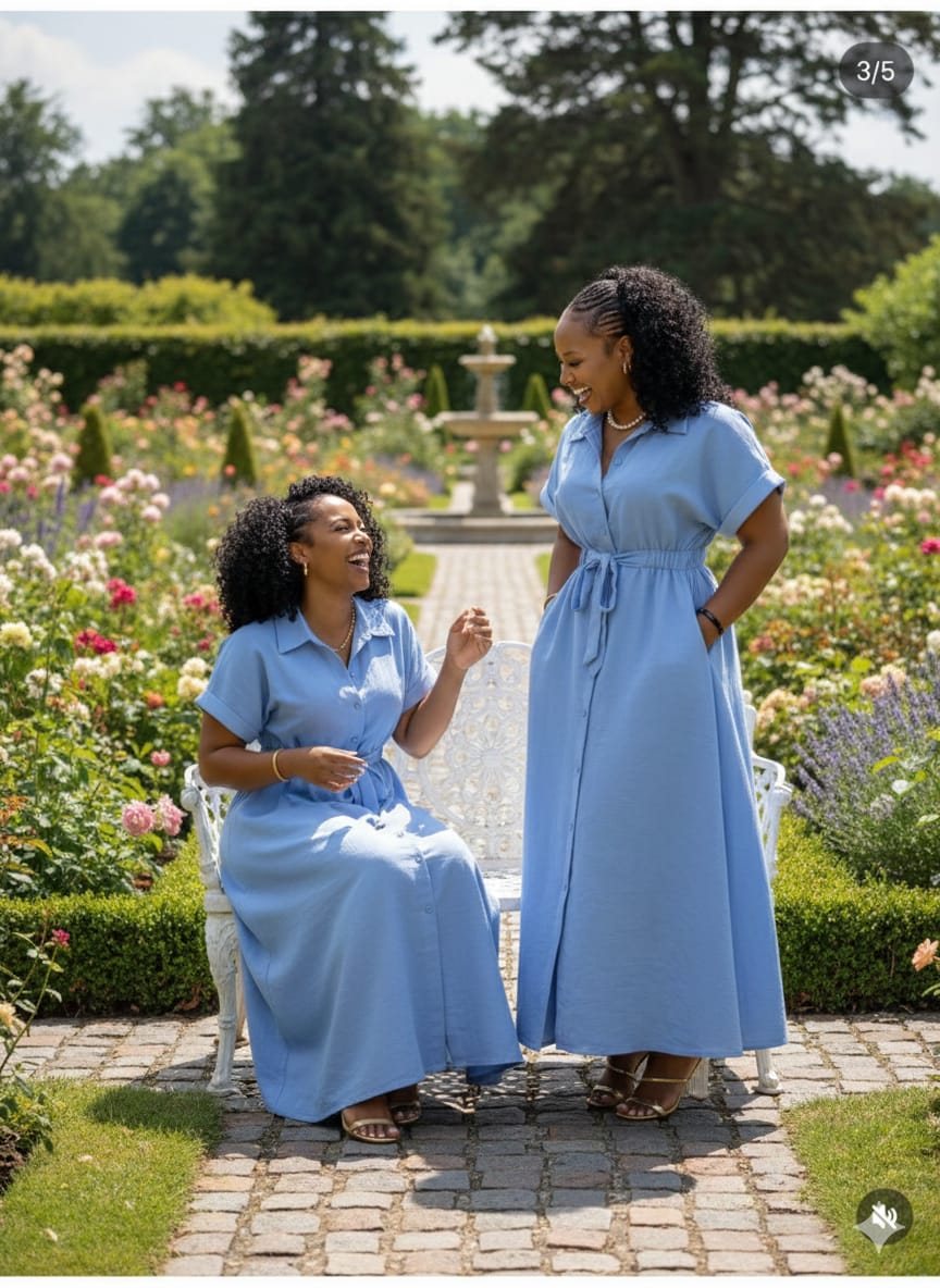 Women's Golden Earth Harmony Belted Dress Size M and XL,beautifully balanced blend of effortless elegance and everyday comfort, designed for women who appreciate timeless, natural-toned fashion .