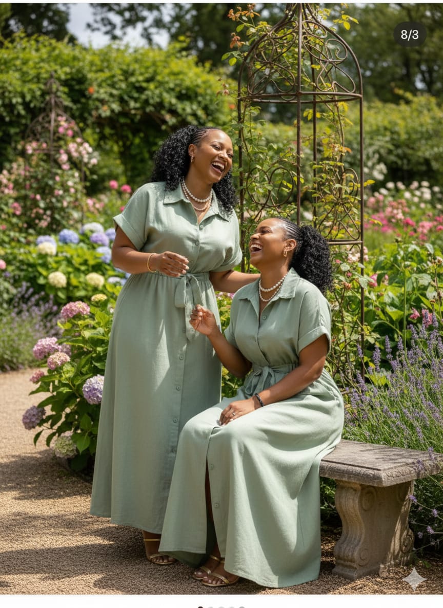 Women's Golden Earth Harmony Belted Dress Size M and XL,beautifully balanced blend of effortless elegance and everyday comfort, designed for women who appreciate timeless, natural-toned fashion .