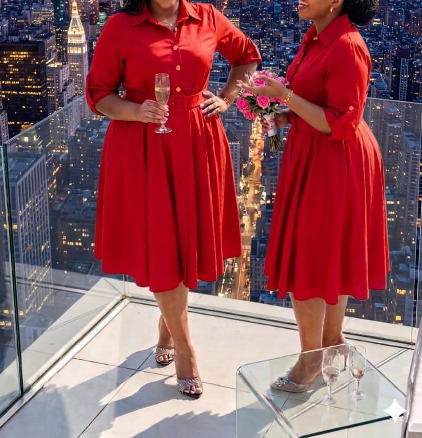 Women's Golden Radiance Belted Elegant Midi Dress ,size M to 3XL, a timeless piece designed to highlight femininity, confidence, and sophistication