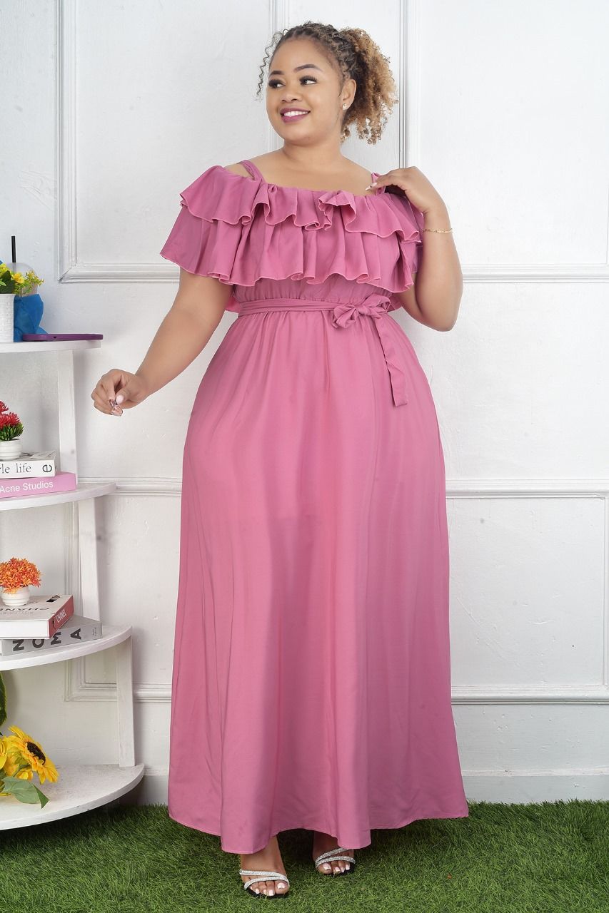 Women's Ruby Elegance Off-Shoulder Maxi Dress Size L to 2XL a stunning blend of sophistication, comfort, and feminine charm,