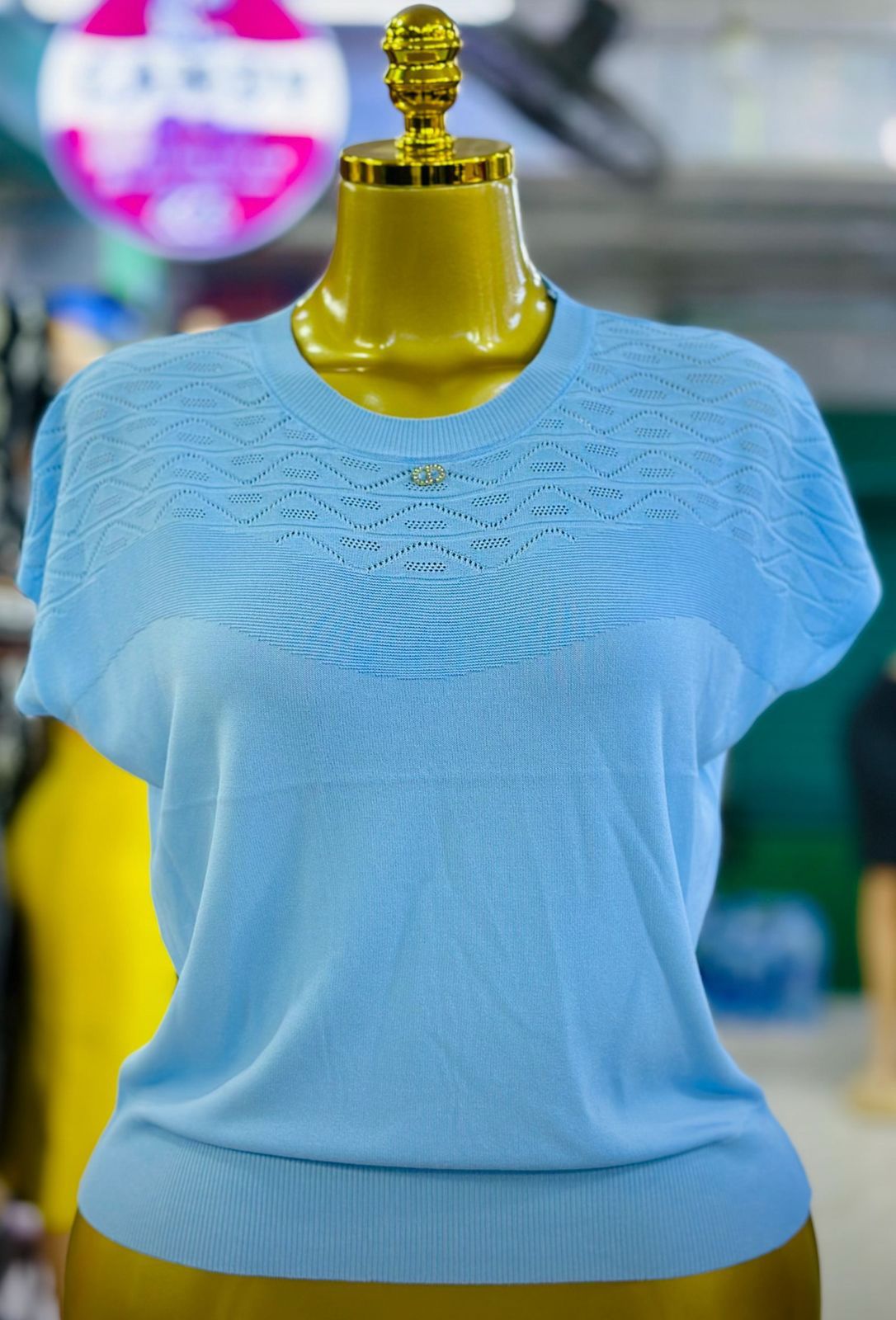 The Golden Aura Luxe Knit Top-One size fits ALL- designed to elevate everyday style with a touch of refined elegance. Its radiant one instantly captures attention, making it a standout piece.