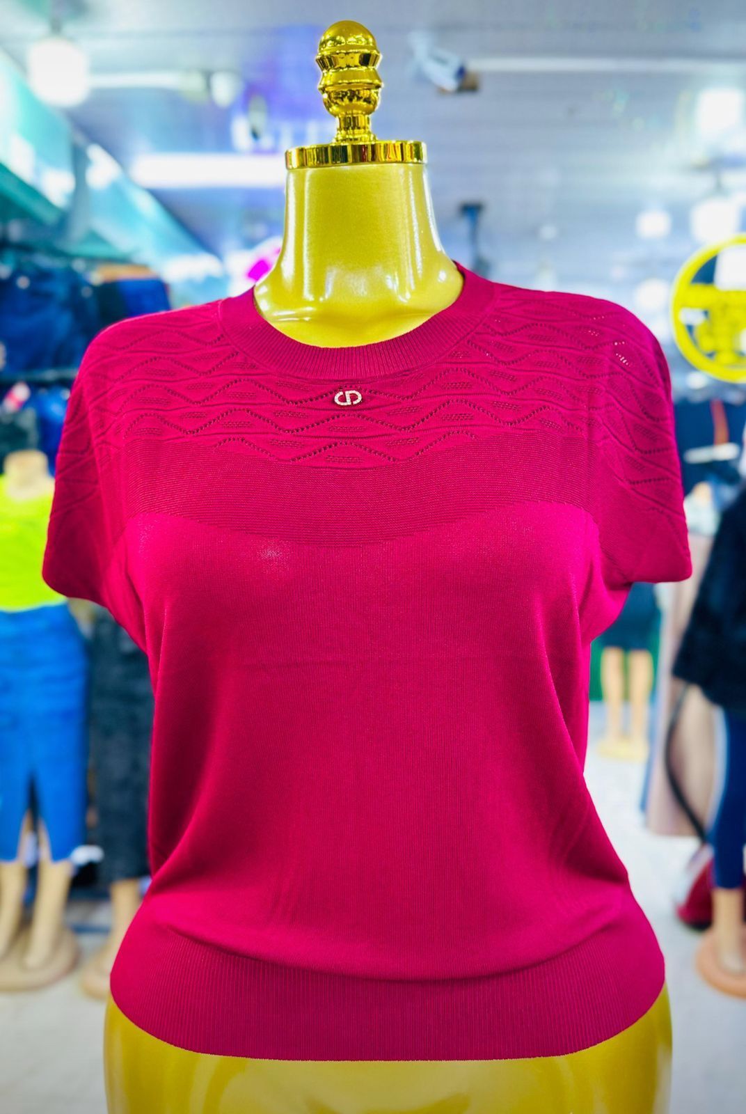 The Golden Aura Luxe Knit Top-One size fits ALL- designed to elevate everyday style with a touch of refined elegance. Its radiant one instantly captures attention, making it a standout piece.