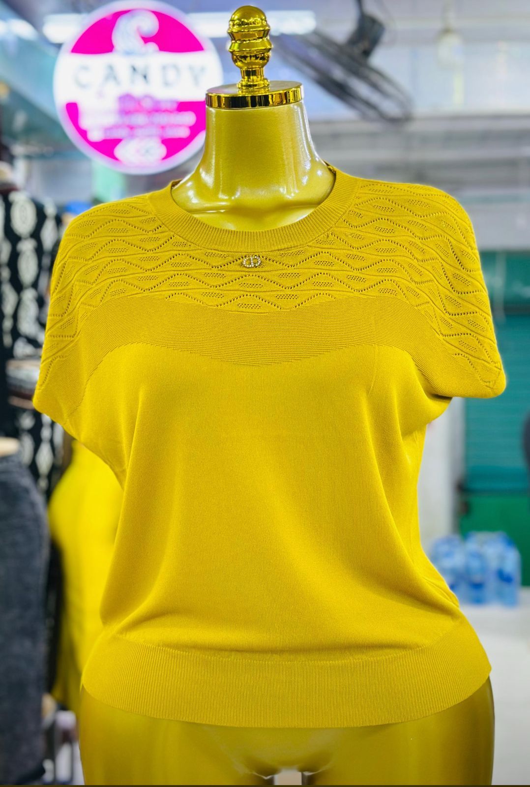 The Golden Aura Luxe Knit Top-One size fits ALL- designed to elevate everyday style with a touch of refined elegance. Its radiant one instantly captures attention, making it a standout piece.