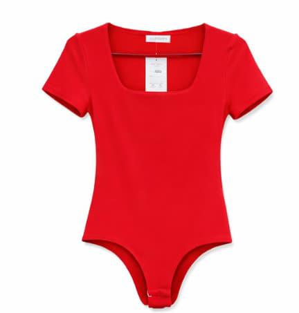 Ladies' Scarlet Sculpt Luxe Bodysuit Size M to XL the ultimate fusion of bold elegance and everyday comfort.Designed for the modern woman who loves to stand out, this striking red piece hugs your body