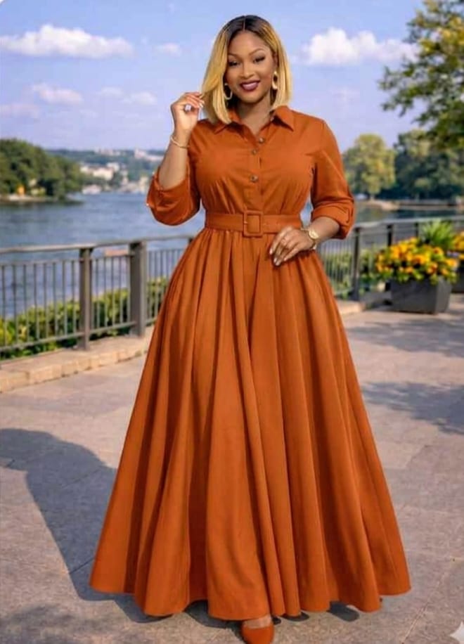 Women's Golden Radiance Belted Elegant MAXI Dress ,size M to 3XL, a timeless piece designed to highlight femininity, confidence, and sophistication