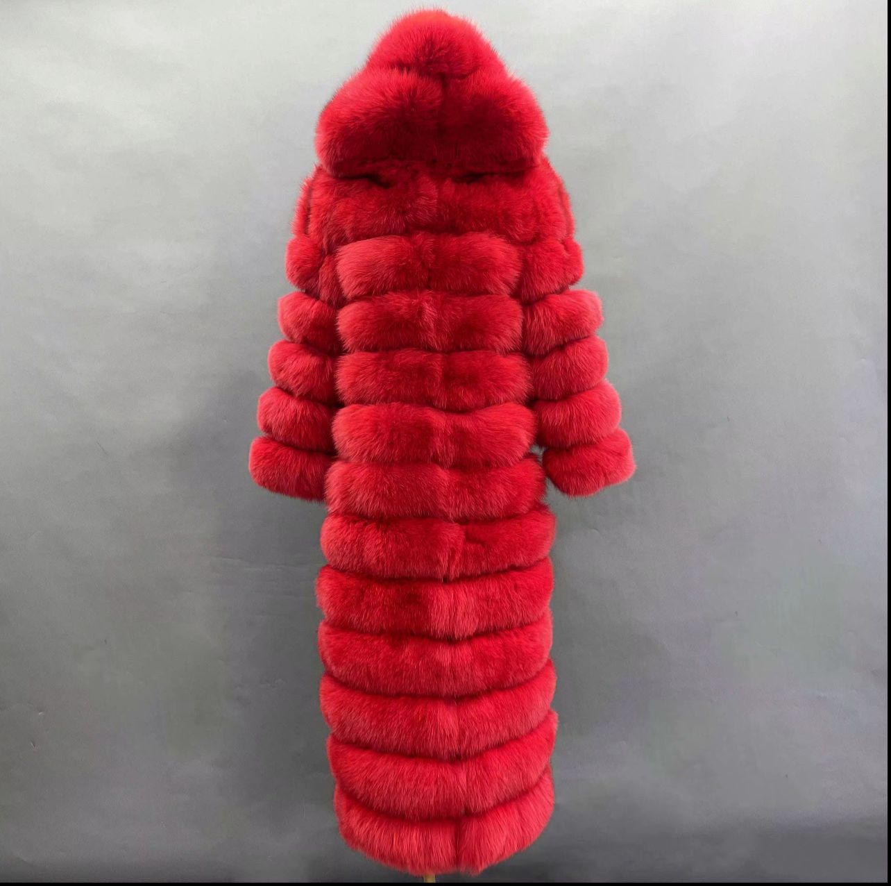 The Arctic Royale Luxe Hooded Coat-  Size M to 2XL-  ultimate statement of opulence and winter sophistication.