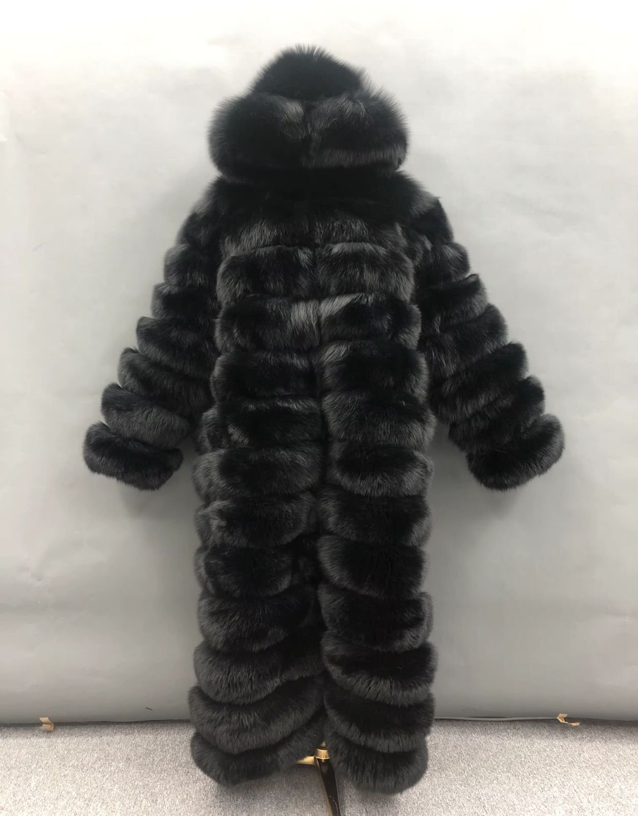 The Arctic Royale Luxe Hooded Coat-  Size M to 2XL-  ultimate statement of opulence and winter sophistication.