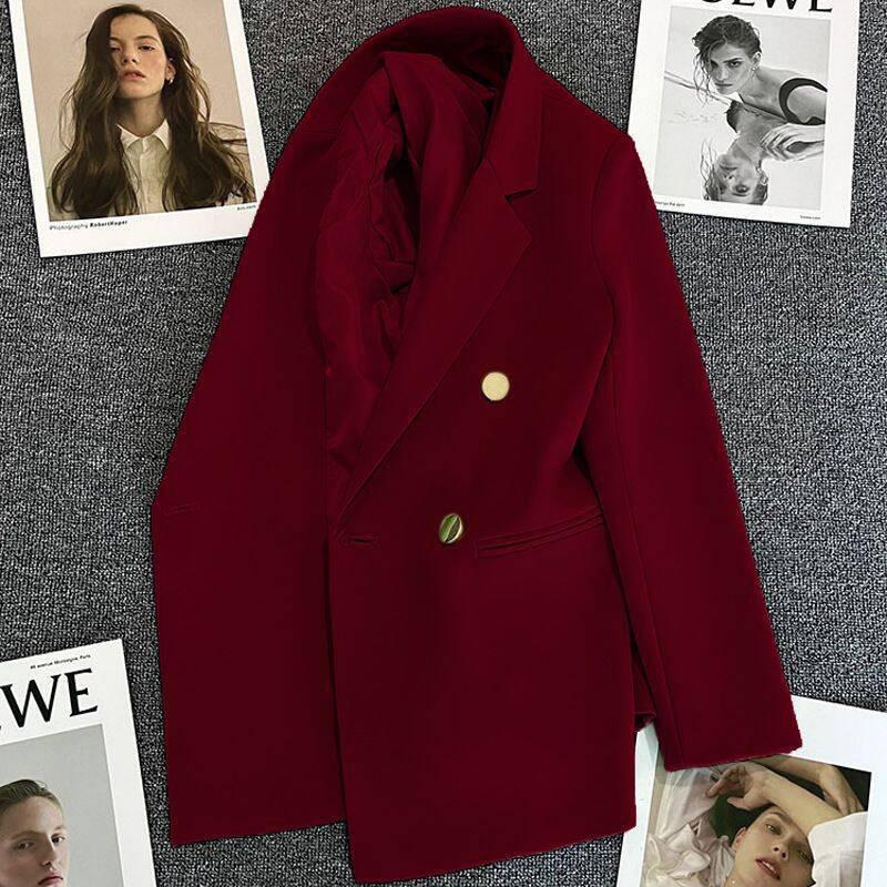 The Crimson Authority Luxe Blazer Size M to 3XL bold statement piece designed for confident, modern elegance. Crafted in a rich colors and it instantly elevates any outfit with its power.
