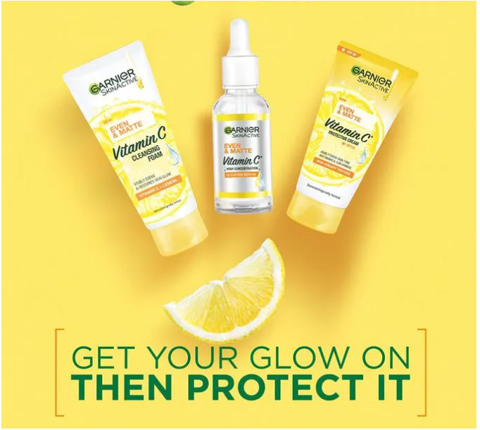 【Discounted】Garnier Even & Matte Vitamin C Sunscreen SPF30 50ml