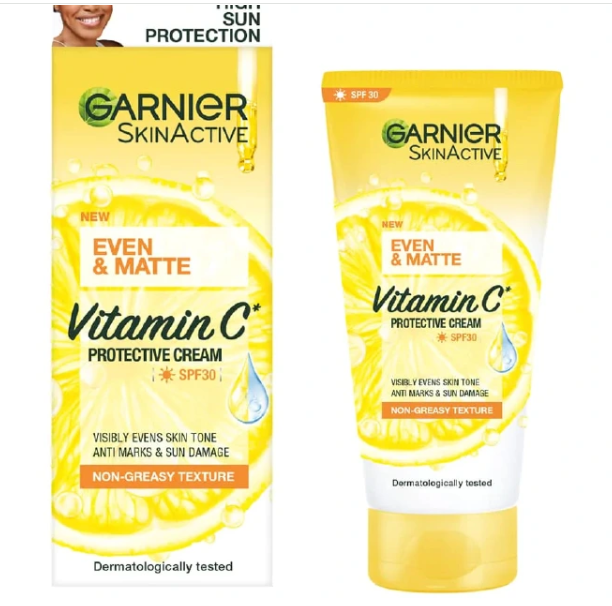 【Discounted】Garnier Even & Matte Vitamin C Sunscreen SPF30 50ml