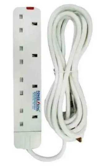 Sundabests Power King Heavy Duty 4-way Power/Socket Extension Cable Charging Outlet extension cable